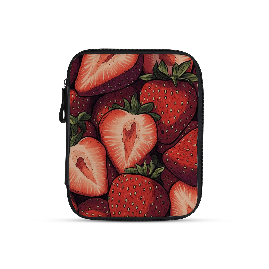 Strawberry design printed on a tablet sleeves — ECADRA