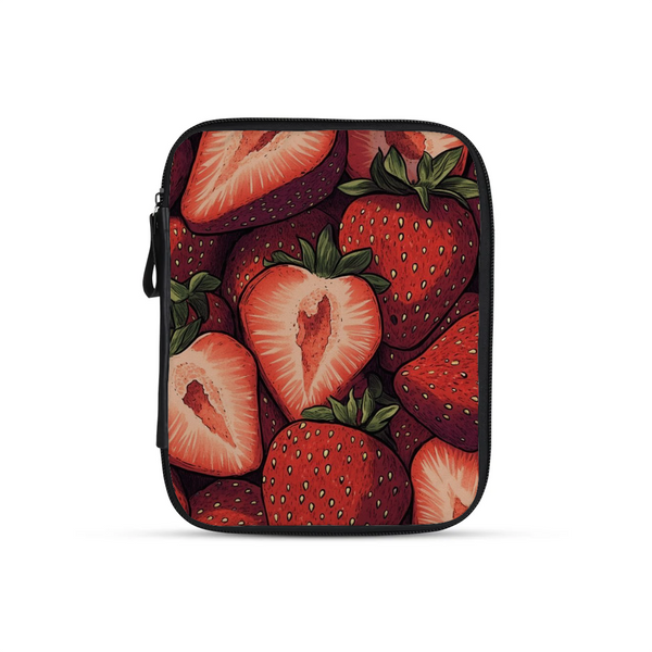 Strawberry design printed on a tablet sleeves — ECADRA