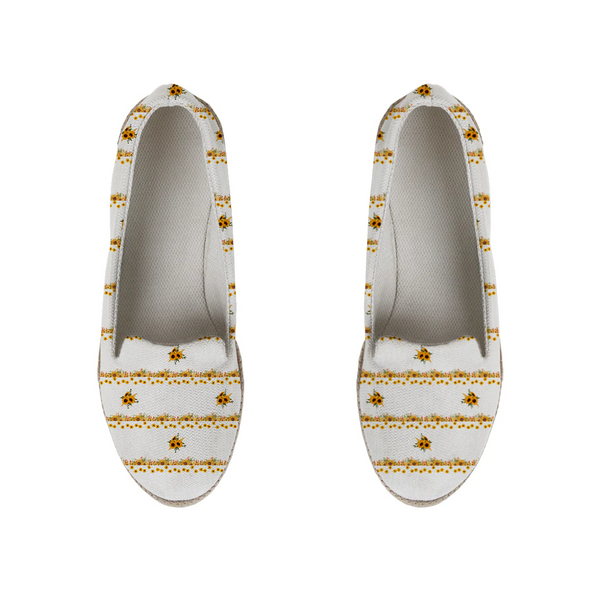 Sunflowers Nook Espadrille Espadrilles – إسبادريل حريمي بتصميم فني – ECADRA