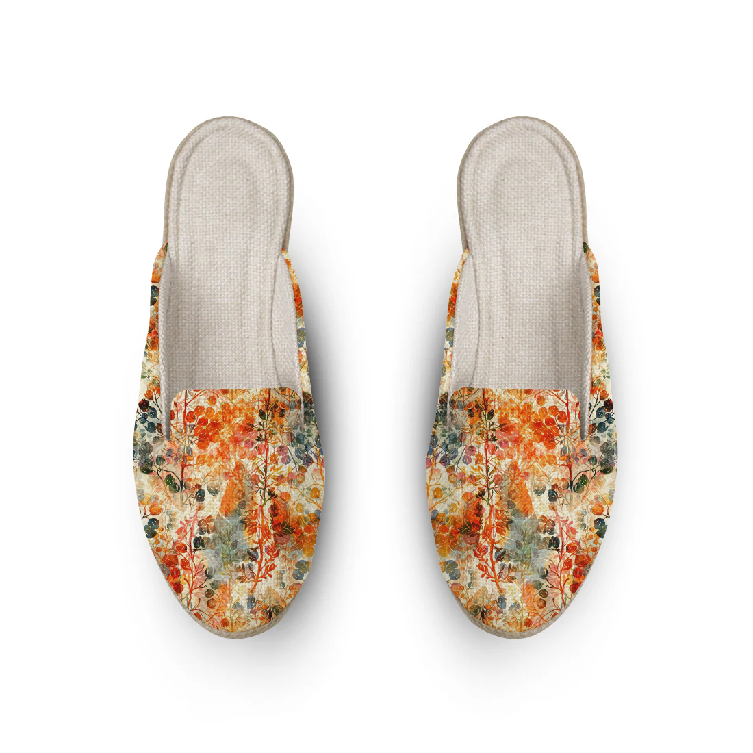 Tangerine Voltage design printed on a footwear — ECADRA