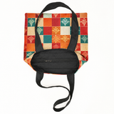 ToteBag Christmas Pattern – open flat view, full print – ECADRA