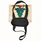 ToteBag Christmas Tree – open flat view, full print – ECADRA