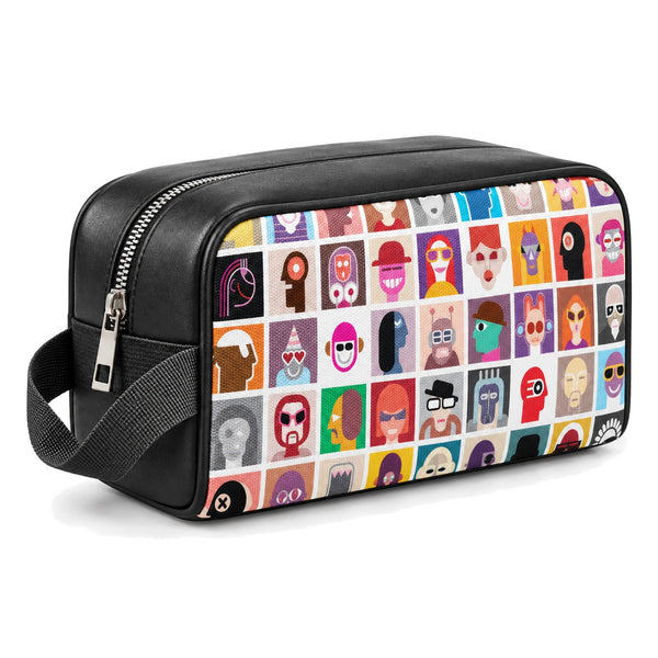 Travel Case Alien Portrait – شنطة ميكب للسفر مرسوم عليها رسومات فضاء – ECADRA