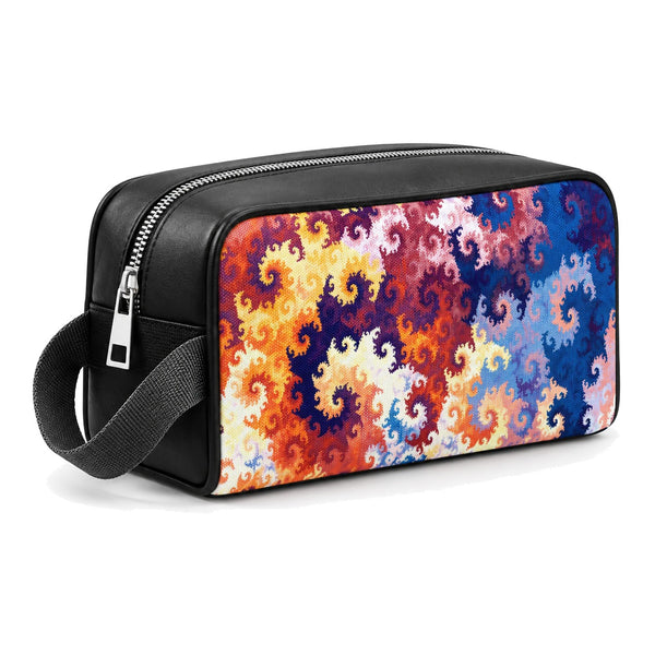Travel Case Carpet Colors – شنطة ميكب للسفر مرسوم عليها رسمة أبستراكت – ECADRA