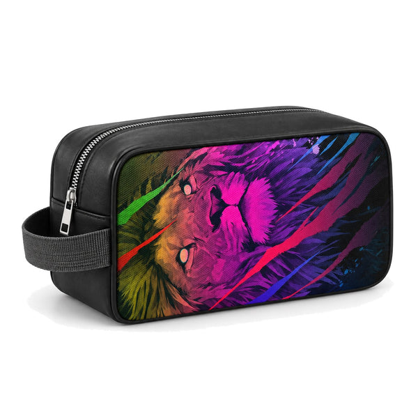 Travel Case Colorful lion – شنطة ميكب للسفر مرسوم عليها أسد – ECADRA