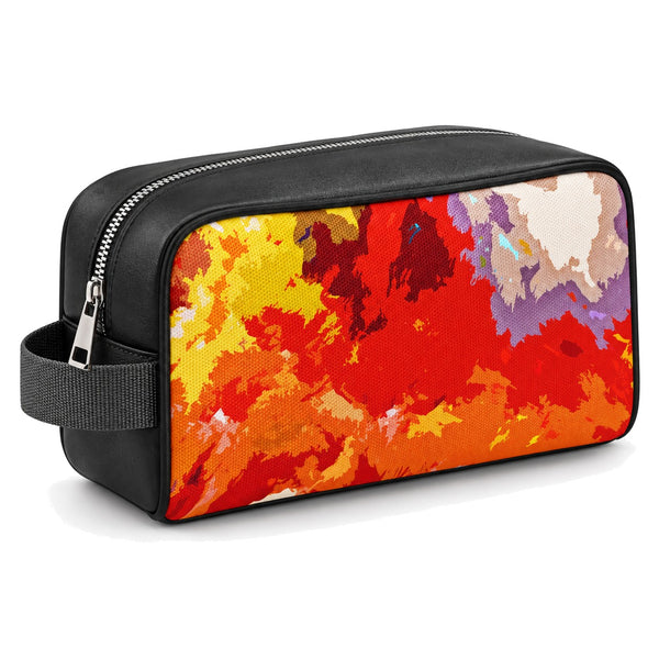 Travel Case Colorful out – شنطة ميكب للسفر مرسوم عليها رسمة أبستراكت – ECADRA