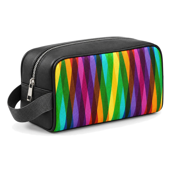 Travel Case Colors Waves – شنطة ميكب للسفر مرسوم عليها البحر – ECADRA