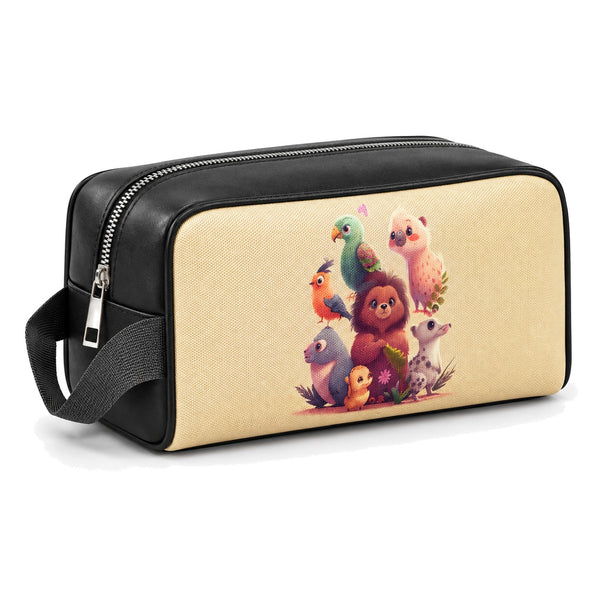 Travel Case Cute Animals – شنطة ميكب للسفر مرسوم عليها حيوانات – ECADRA