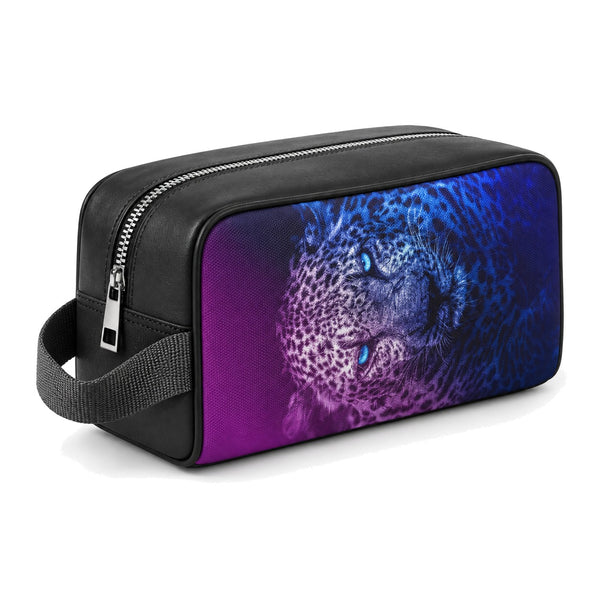 Travel Case Leopard – شنطة ميكب للسفر مرسوم عليها فهد – ECADRA