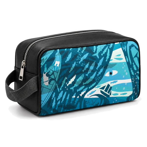 Travel Case Life aquatic – شنطة ميكب للسفر مرسوم عليها البحر – ECADRA