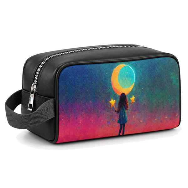 Travel Case Touching The Stars – شنطة ميكب للسفر مرسوم عليها رسومات فضاء – ECADRA