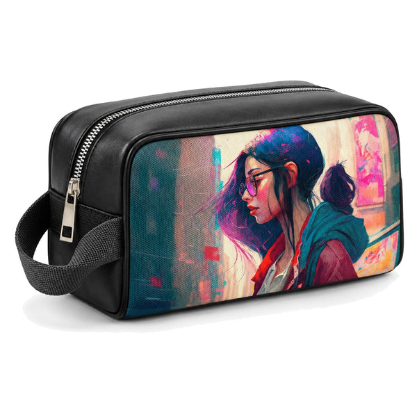Travel Case Young Lady – شنطة ميكب للسفر مرسوم عليها بنات – ECADRA