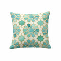 Decorative Pillow Modern Teal Arabesque Ramadan