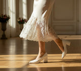 White Uptown Classic Pumps – Effortless Elegance - 3