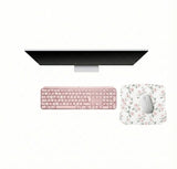 Pixel Pad Vintage Pink Rose Shabby Chic Floral Seamless Pattern - 2
