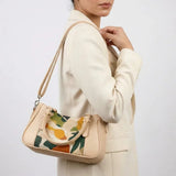 Beige Curve Satchel – Sleek, Stylish, Everyday - 4