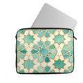 Laptop Sleeve Modern Teal Arabesque Ramadan