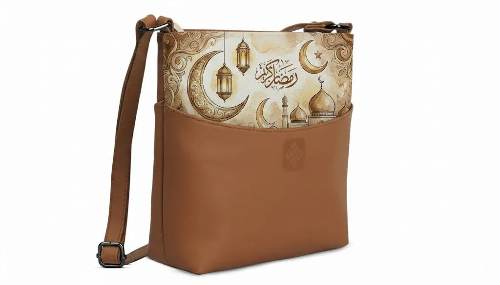 Chic Essentials Crossbody Ramadan Kareem Watercolor Mosque Islamic - 2