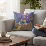 Decorative Pillow - The Floating Lights Tangled Lanterns Rapunzel Flynn Rider - 3