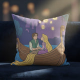 Decorative Pillow - The Floating Lights Tangled Lanterns Rapunzel Flynn Rider - 1
