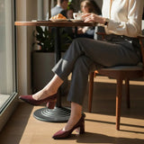 Burgundy Uptown Classic Pumps – Effortless Elegance
