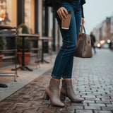 Cafe Taupe Bold Stride Ankle Boots - 3