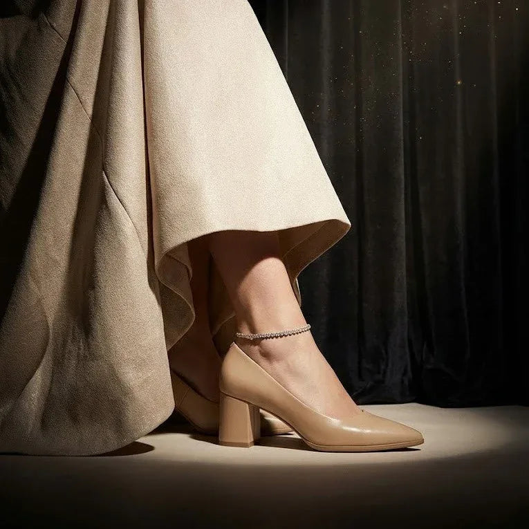 Beige Uptown Classic Pumps – Effortless Elegance - 3