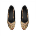 Vintage Rose and bow Round Toe Shoe