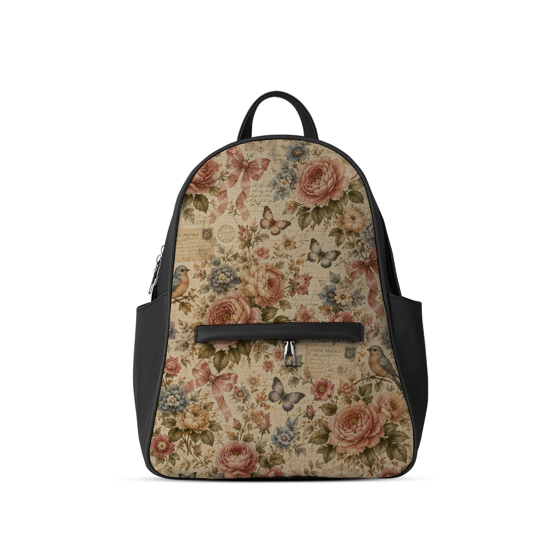Vintage rose backpack design printed on a backpacks — ECADRA