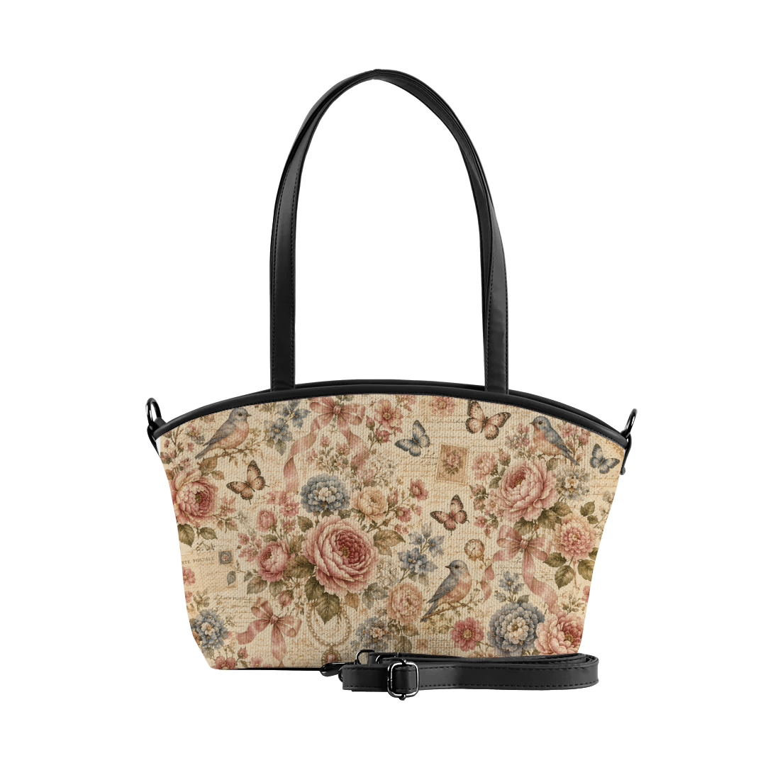 Vintage rose women bag design printed on a bags — ECADRA