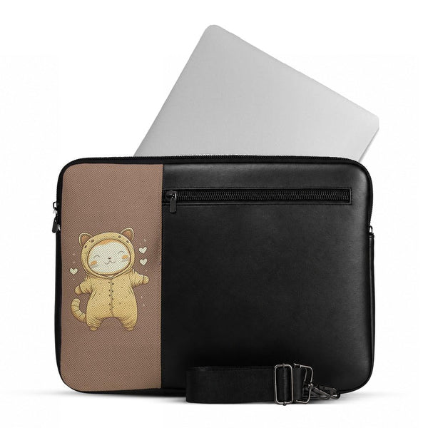 Vivid Laptop Sleeve Cat – جراب لابتوب مرسوم عليه قطط – ECADRA