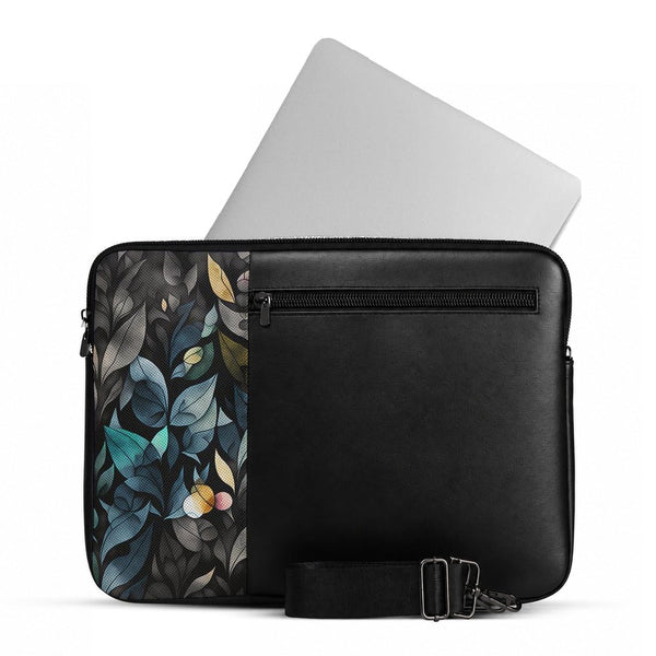 Vivid Laptop Sleeve Leaves – جراب لابتوب مرسوم عليه ورق شجر – ECADRA