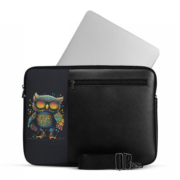 Vivid Laptop Sleeve Owl – جراب لابتوب مرسوم عليه بومة – ECADRA