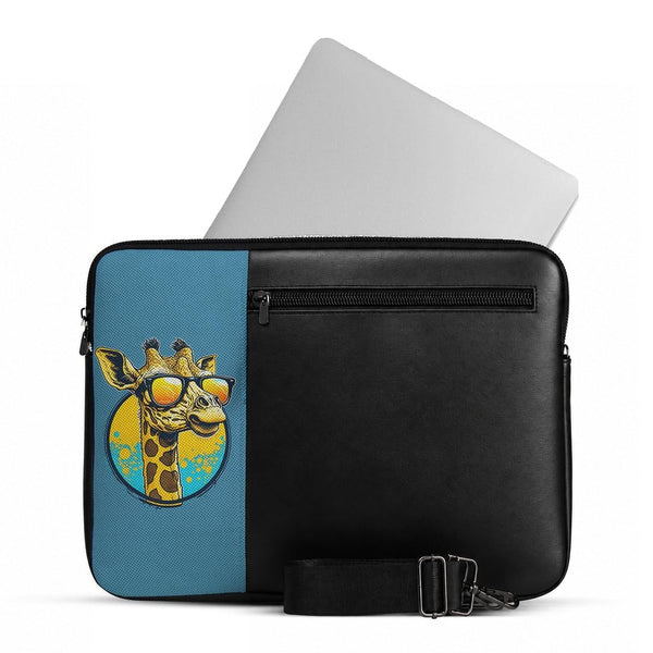 Vivid Laptop Sleeve Stylish Giraffe – جراب لابتوب مرسوم عليه زرافة – ECADRA