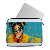 Voltage Odyssey design printed on a laptop sleeves — ECADRA