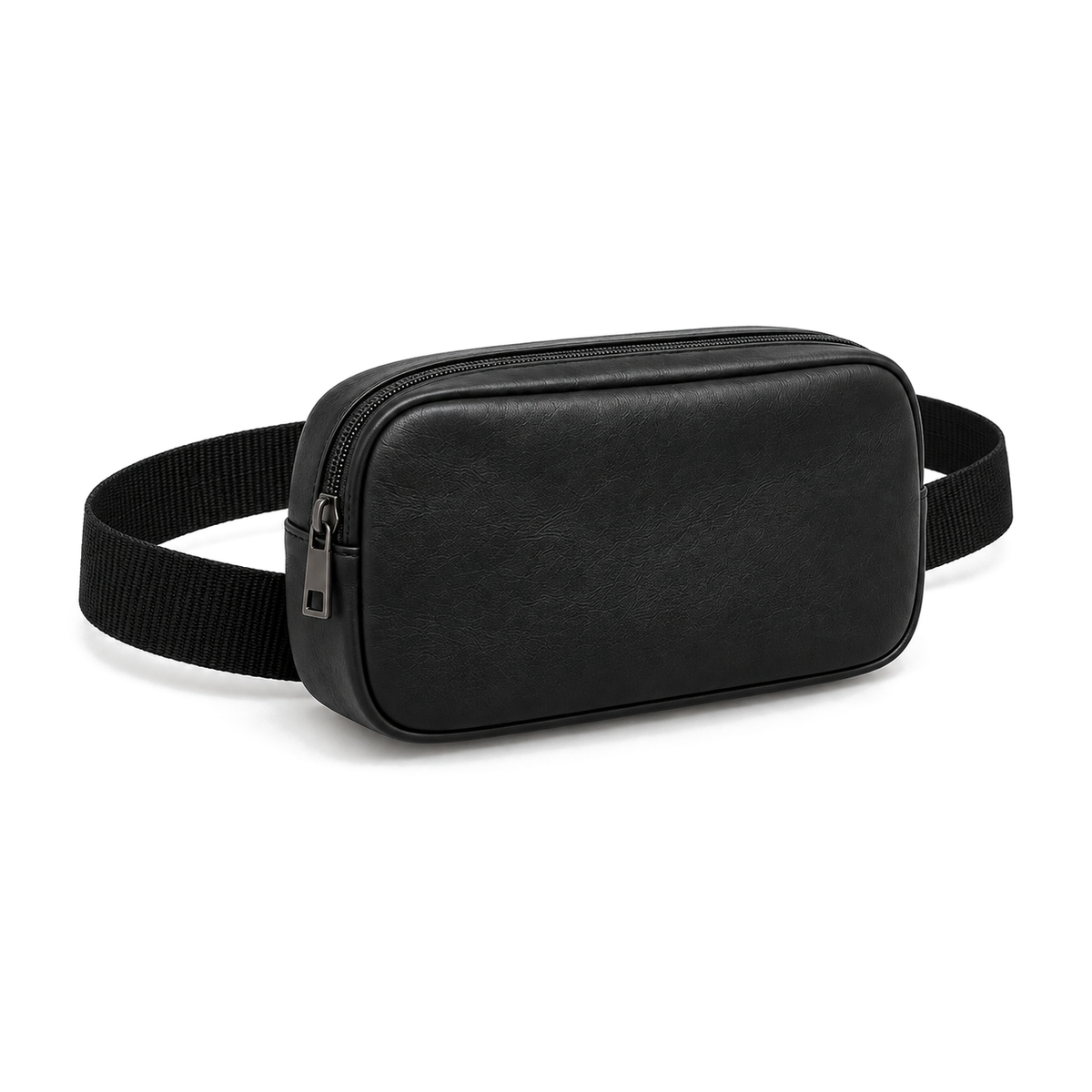 Side Quest Belt Bag – Black – three-quarter view – ECADRA