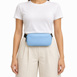 Side Quest Belt Bag – Light Blue – worn on the waist – ECADRA