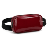 Side Quest Belt Bag – Burgundy Gloss – three-quarter view – ECADRA