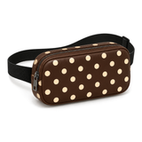 Side Quest Belt Bag – Mocha Dots – three-quarter view – ECADRA