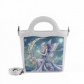 White Top Handle Handbag Moonlight Fairy Soft Floral Aesthetic
