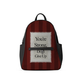 You're Strong Daydreamer Backpack – شنطة ظهر حريمي بتصميم مكتوب – ECADRA