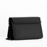 Black Mini Embossed Chain Bag Triangles - CANVAEGYPT
