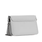 White Mini Embossed Chain Bag Rose Floral - CANVAEGYPT