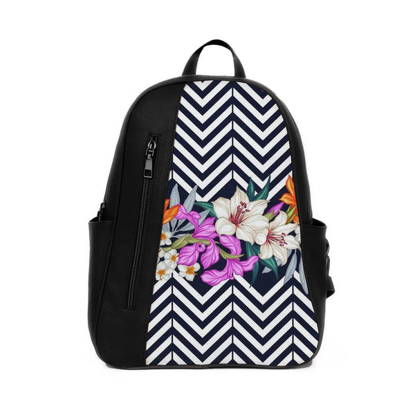 Black Mixed Backpack Arrow Flower - CANVAEGYPT