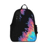 Black Mixed Backpack Hexagon - CANVAEGYPT