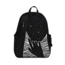 Black Mixed Backpack Through window