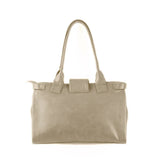 Beige Double Handle Large Bag African Abstract - CANVAEGYPT