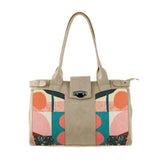 Beige Double Handle Large Bag Art - CANVAEGYPT