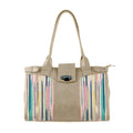 Beige Double Handle Large Bag Brushes