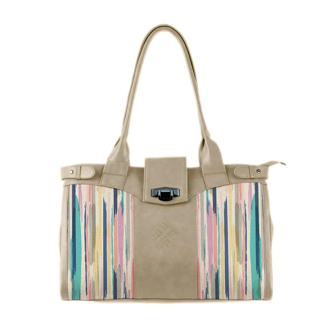 Beige Double Handle Large Bag Brushes - CANVAEGYPT